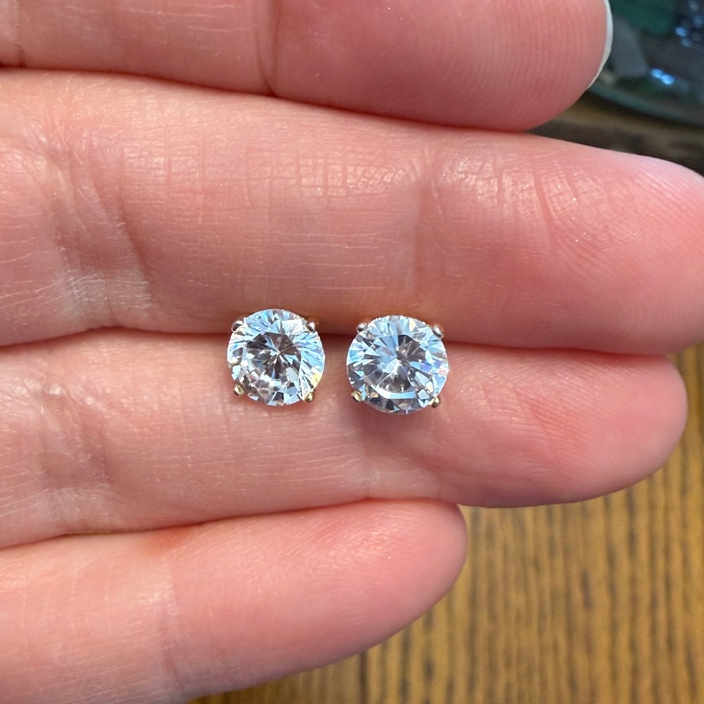 Cubic Zirconia Stud Earrings